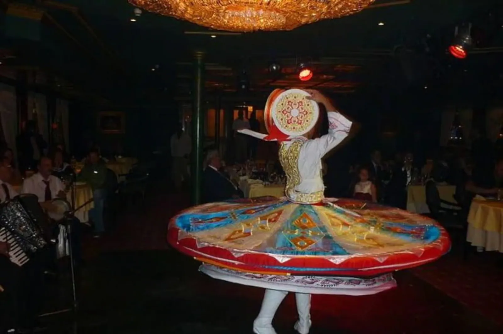Tanoura dancer aboard a Nile dinner cruise
